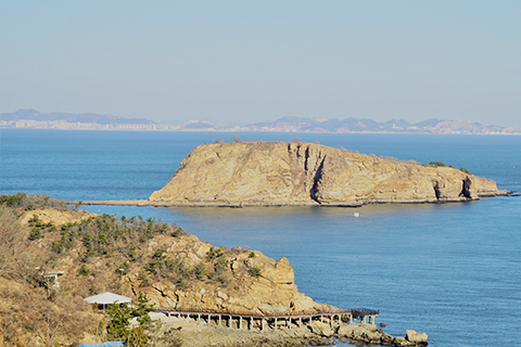 ◎ 圖為棒棰島。