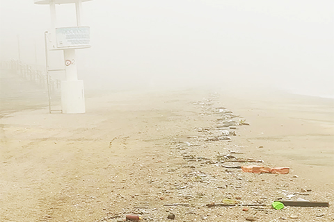 ◎ 黑沙海灘垃圾明顯增加。