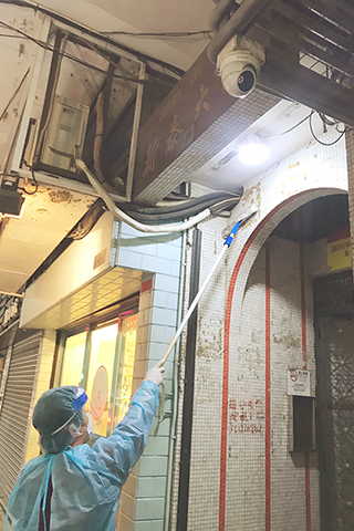 ◎ 對確診患者居住大廈公用空間及設施加強清潔消毒。