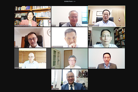 ◎ 澳門大學舉行施政報告線上座談會。