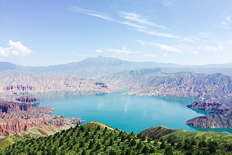 ◎ 圖為坎布拉的丹霞地貌。(汪秀紅 攝)