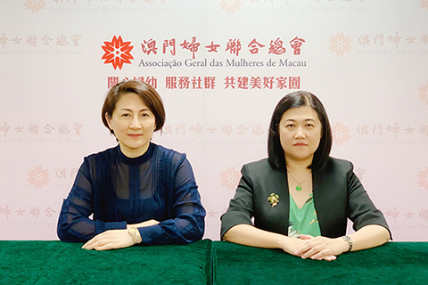 ◎ 婦聯副理事長袁小菱(左)和周惠儀。