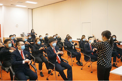 ◎ 永利員工接受防疫培訓。