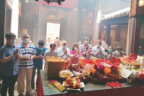 ◎ 板營坊會賀關帝誕為澳祈福。