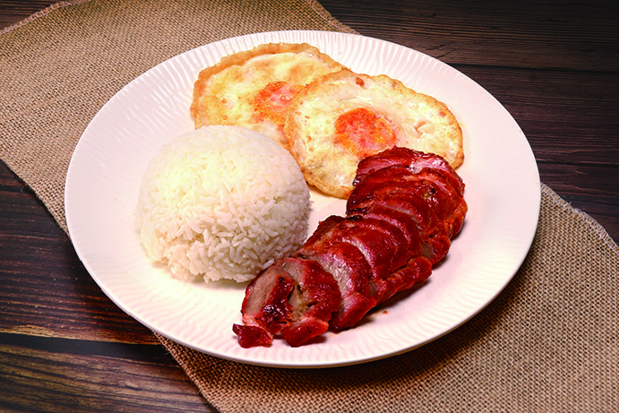 ◎ 蜂蜜炙叉燒蛋飯