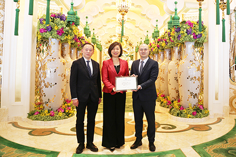 ◎ 環境危機論壇代表訪永利澳門。