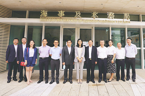 ◎ 海事及水務局與珠海水控集團協調枯水期對澳供水部署。