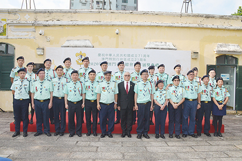 ◎ 澳門童軍總會舉行周年頒獎典禮。