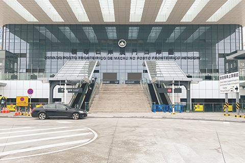 ◎ 橫琴口岸澳門口岸區入口。