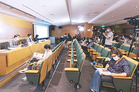 ◎ 文化局昨日舉行《全澳第三批不動產評定》新聞發佈會。