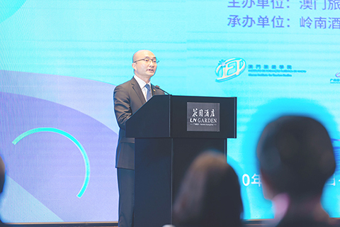 ◎ 嶺南集團梁凌峰總經理致辭。