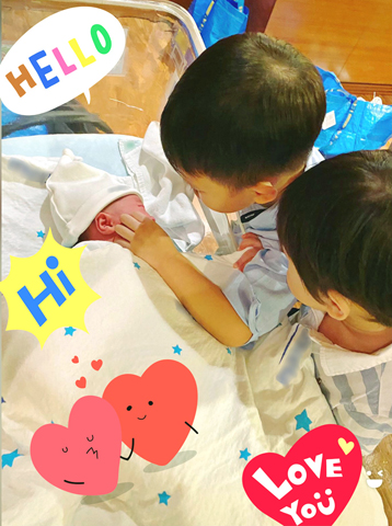◎ 胡杏兒第三個心肝寶貝出世了母子平安。