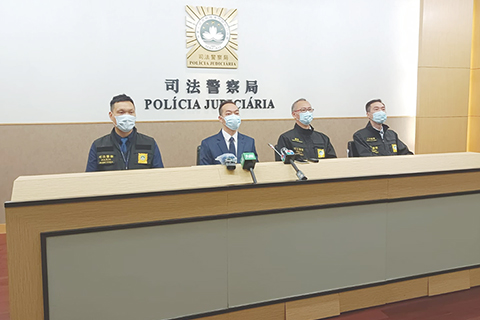 ◎ 就日前在大潭山揭發的一宗碎屍案已破案,司警昨日公佈案情。