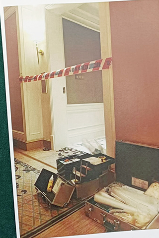 ◎ 司警到碎屍案現場搜證。
