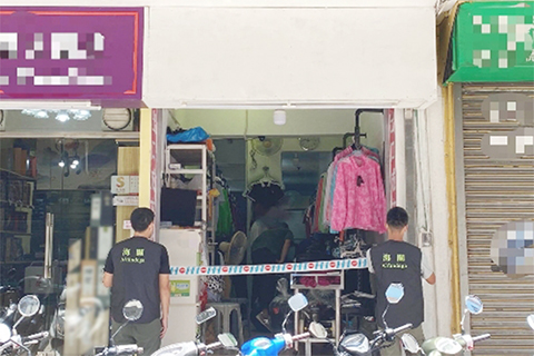 ◎ 海關對目標店舖採取行動。