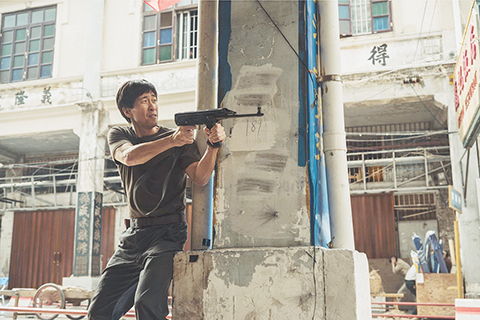 ◎ 王千源在《除暴》與吳彥祖鬥智鬥力。