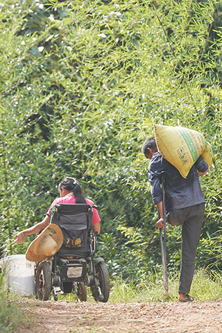 ◎ 本月十一日,袁長明夫婦前往臍橙園勞作。