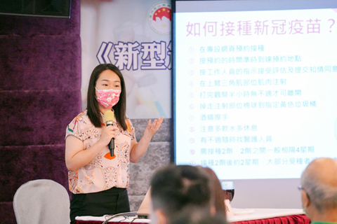 ◎ 黃潔貞籲政府推出友善措施鼓勵市民接種疫苗。