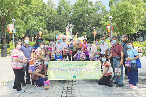 ◎ 智耆中秋人月兩團圓——歡聚一堂活動在白鴿巢公園合照。