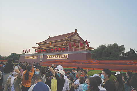 天安門前
