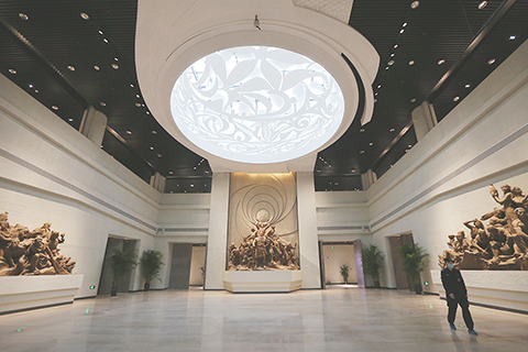 ◎ 這是十月十五日拍攝的廟底溝仰韶文化博物館內景。(新華社記者許雅楠 攝)