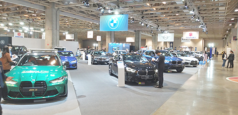 ◎ 車展展場一角。