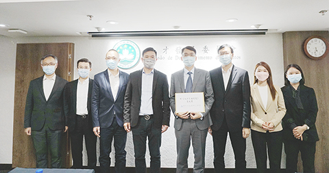 ◎ 街坊總會一行拜訪人才發展委員會。