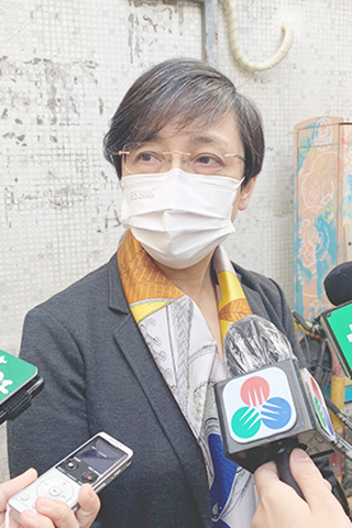 ◎ 旅遊局局長文綺華接受訪問。