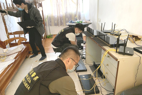 ◎ 司法警察局去年開立電話詐騙及網絡詐騙案件逾六百宗。