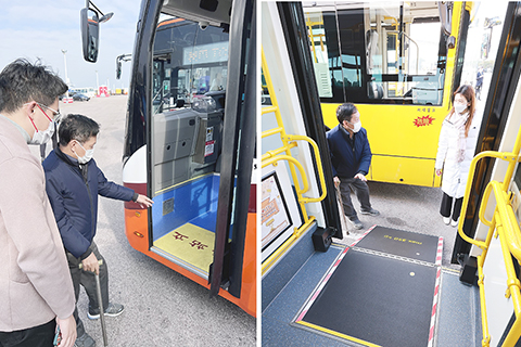 ◎ 交諮委員對無障礙設施提供意見。