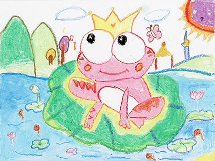 池塘的小青蛙 聖家學校 二年級 陳諭宣