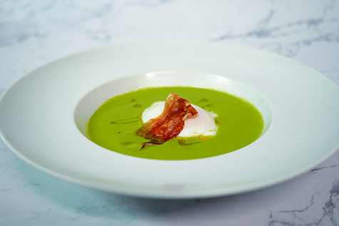 ◎ 花道葡萄牙餐廳--豌豆湯配煙火腿及嫩蛋