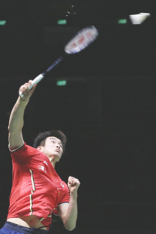 ◎ 李詩灃晉身男單決賽。(新華社)