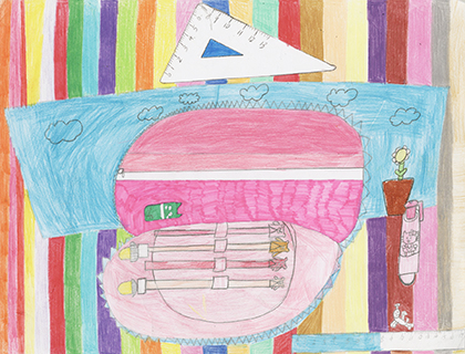 文具寫生 菜農子弟學校 二年級 李倩淇