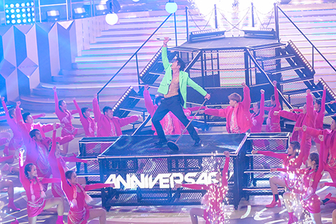 ◎ 香港藝人郭富城日前出席電視廣播有限公司第五十五屆「萬千星輝賀台慶」。