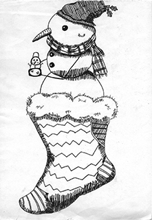 聖誕襪上的雪人 聖保祿學校 六年級 盧尉琳