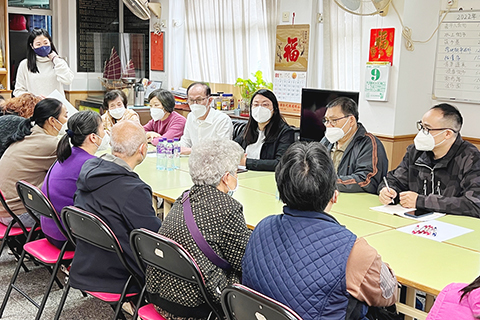 ◎ 市販會與工聯向受災小販了解情況。