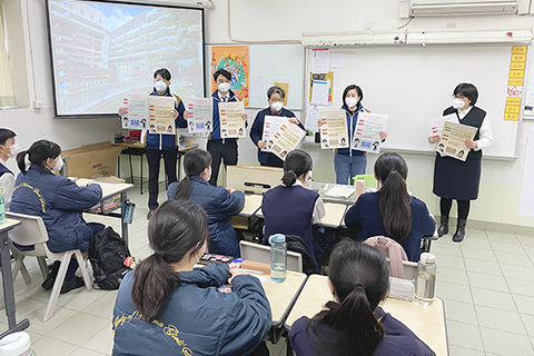 ◎ 司警局積極派員走進校園開展宣傳工作,推廣「我心中的文化安全」徵文及短視頻比賽。