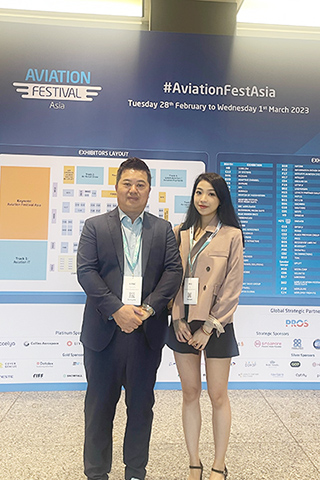 ◎ 澳門機場公司代表參與新加坡亞洲航空節。