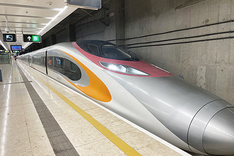 ◎ 三月十一日,高鐵香港段由十一日起分階段恢復廣東省長途列車服務,包括潮汕、肇慶東等站點,長途車到達十一個中途站,包括潮陽、佛山西、鮜門、惠東、惠州南、葵潭、陸豐、普寧、三水南、汕尾、深圳坪山。(香港中通社記者 謝光磊 攝)