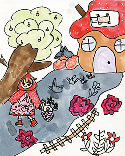 大灰狼與小紅帽 聖羅撒英文中學 三年級 陳詠欣