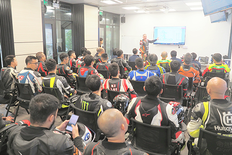 ◎ 米高路達在澳主持講座。