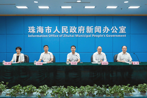 ◎ 珠海市「推進健康珠海建設」的新聞發佈會昨日舉行。