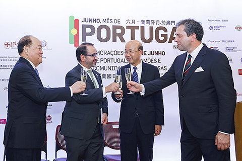 ◎ 行政長官賀一誠出席葡國日、賈梅士日暨葡僑日慶祝招待會。