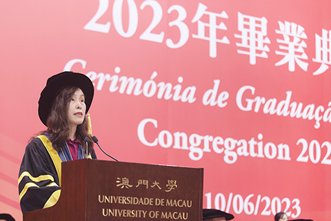 ◎ 歐陽瑜致辭。