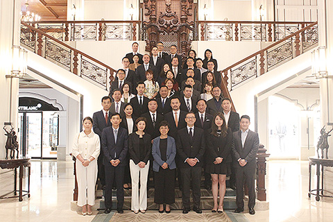 ◎ 澳門酒店業協會邀請文綺華演講。