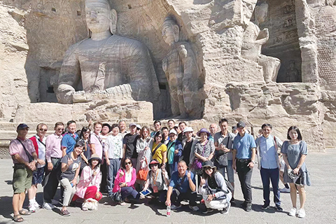 ◎ 近日,台灣旅遊交流協會理事長賴瑟珍與台旅遊業界人士前來山西參訪。(受訪者供圖)