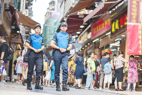 ◎ 治安警察局在國慶及中秋假期期間,於各口岸及旅遊熱點做好充份警力部署。