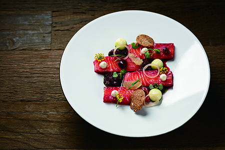 ◎ 甜菜根醃三文魚