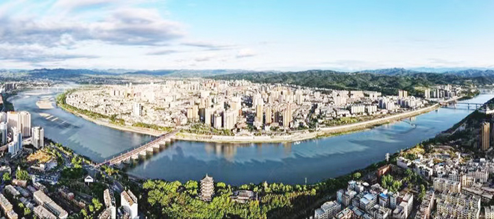 安康城全景圖。(趙華斌 攝)